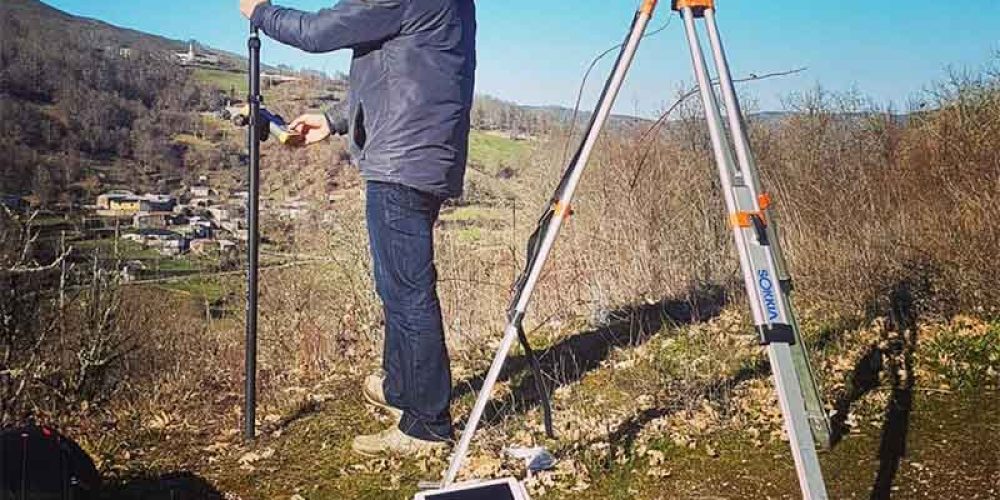 Topografía de una línea eléctrica de alta tensión con Drone.